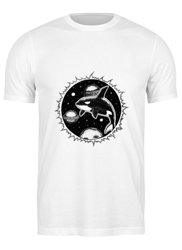 Printio Футболка классическая Космос кит планеты printio футболка для собак космос кит планеты