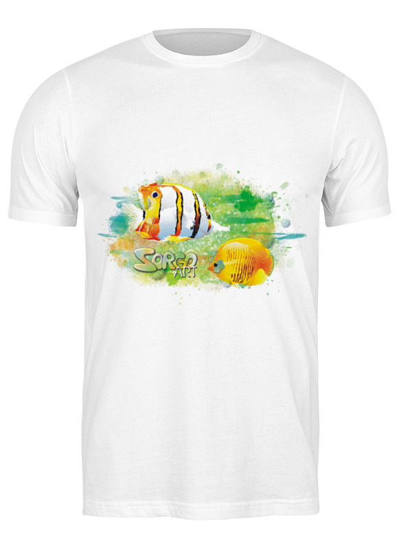 Printio Футболка классическая С тропическими рыбками от zorgo-art. с тропическими рыбками от zorgo art 3245644 5xs белый