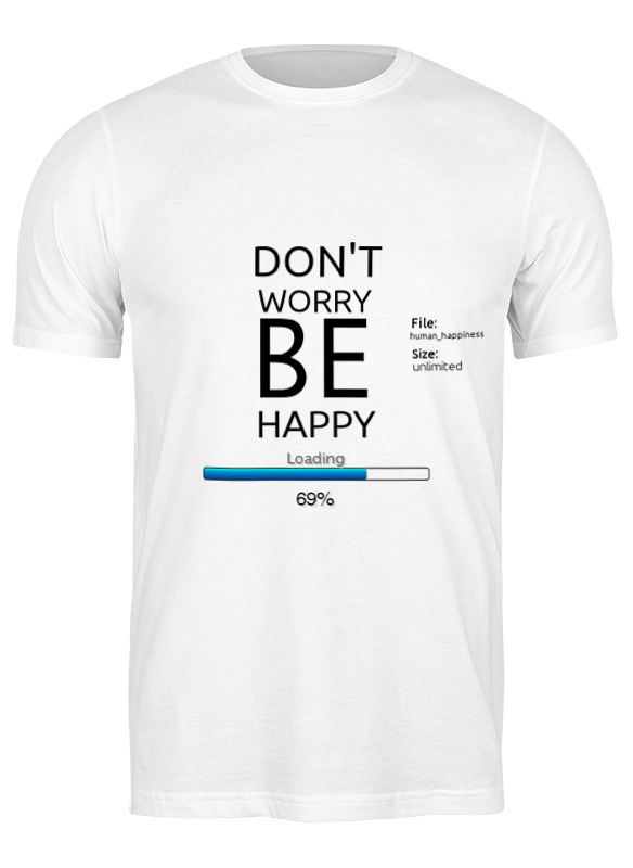 printio детская футболка классическая унисекс счастье загружается Printio Футболка классическая счастье загружается...