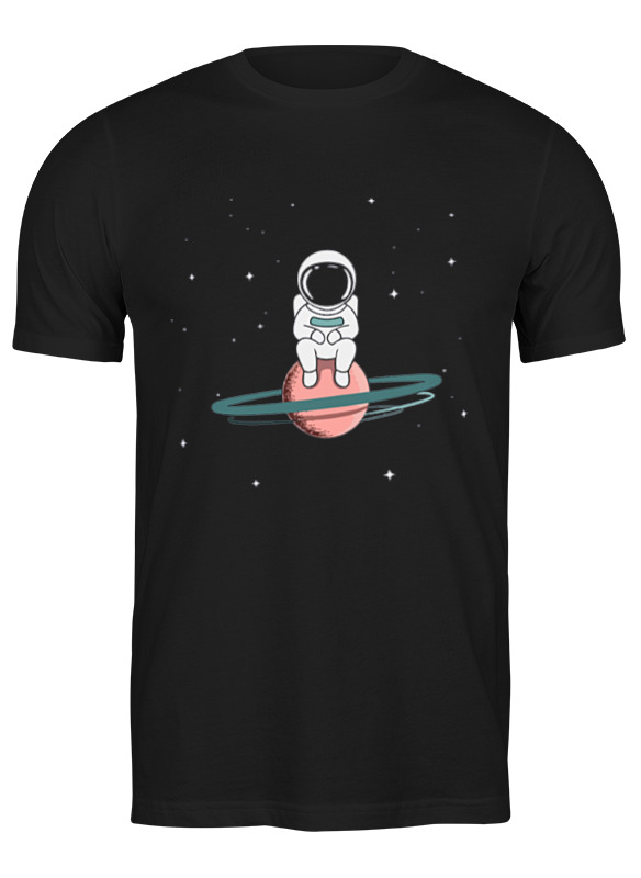 Printio Футболка классическая Космонавт на сатурне