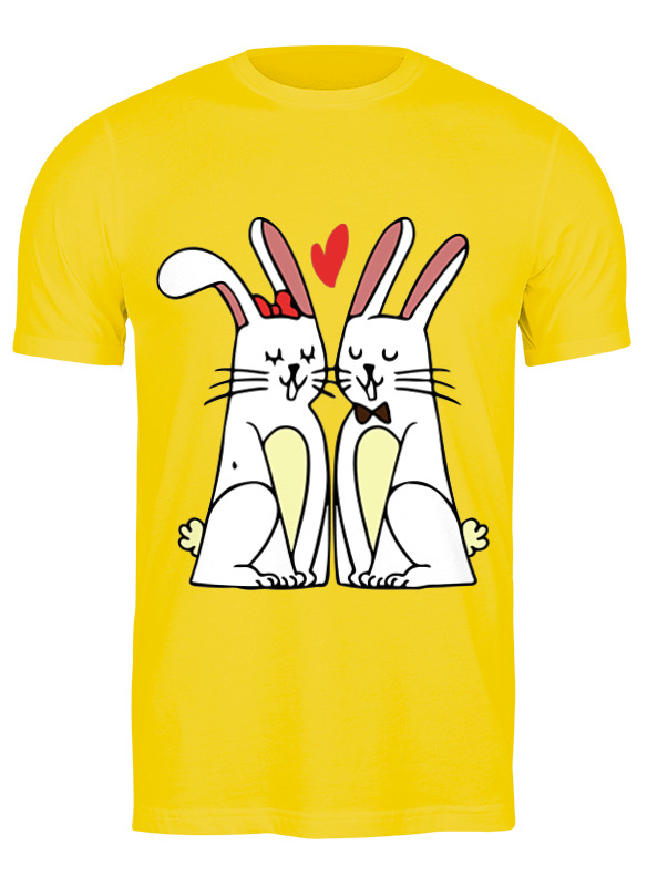 Printio Футболка классическая Влюблённые кролики printio футболки парные влюблённые кролики