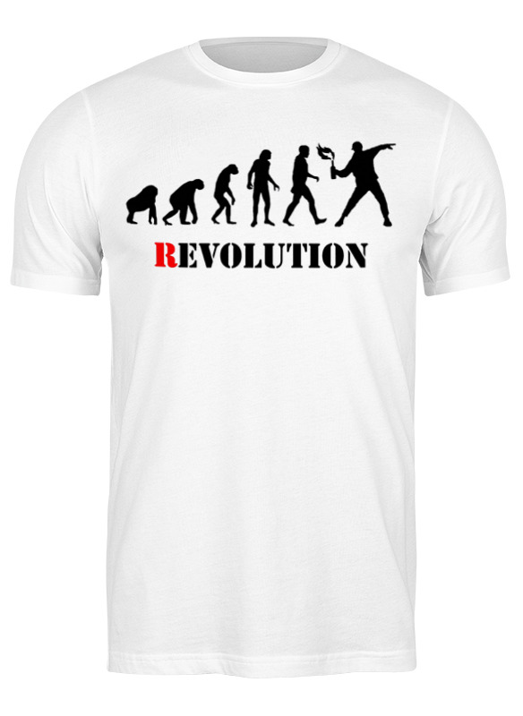 Printio Футболка классическая Evolution - revolution