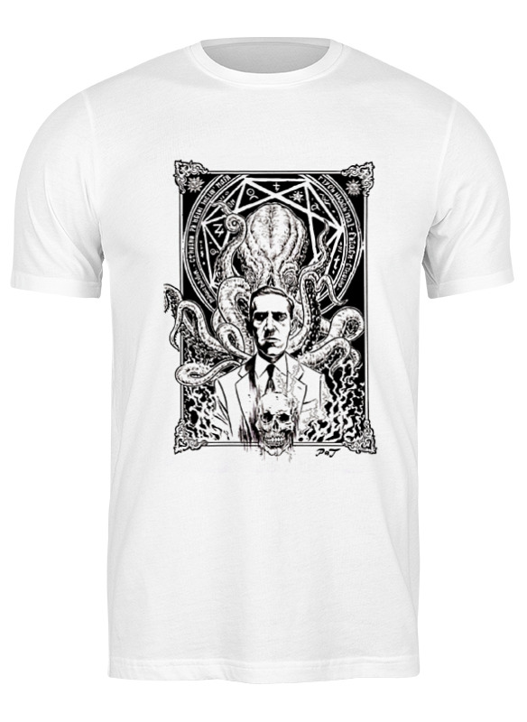 Printio Футболка классическая Howard lovecraft t-shirt printio футболка wearcraft premium howard lovecraft t shirt
