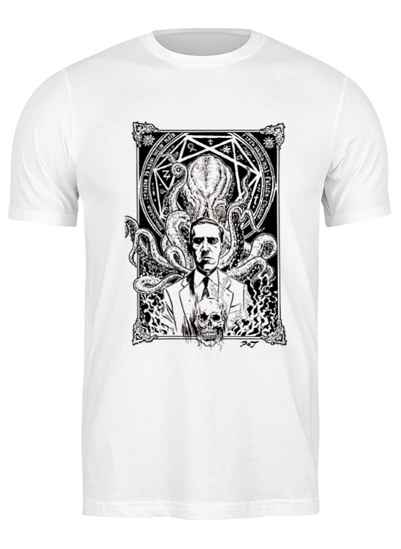 Printio Футболка классическая Howard lovecraft t-shirt printio обложка для паспорта howard lovecraft black