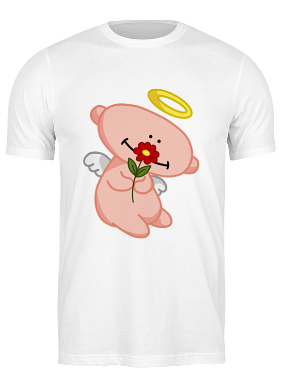Printio Футболка классическая Ангел с цветком футболка классическая ангел с цветком 1905403 цвет белый пол муж качество эконом размер xl