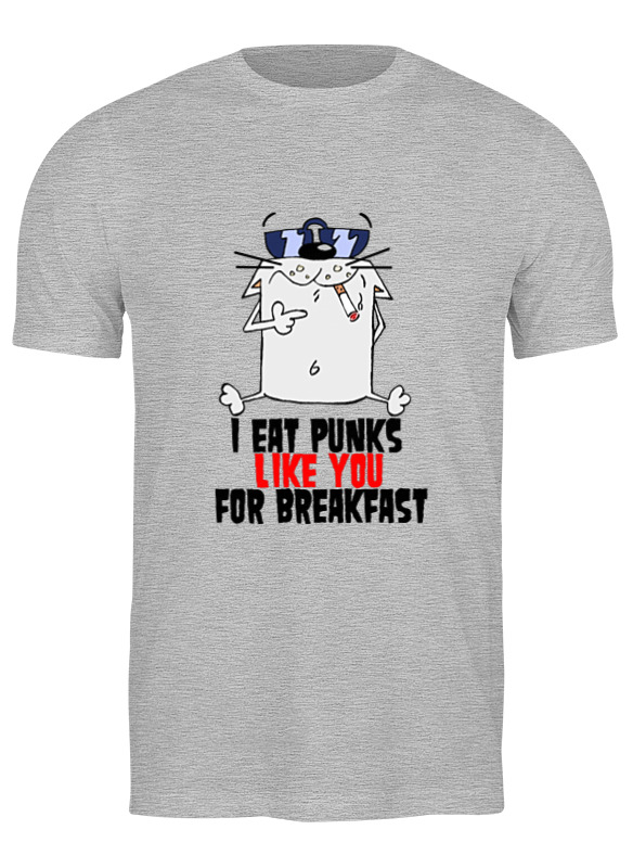 Printio Футболка классическая Hey punks! мужская футболка милый котик с подписью s серый меланж