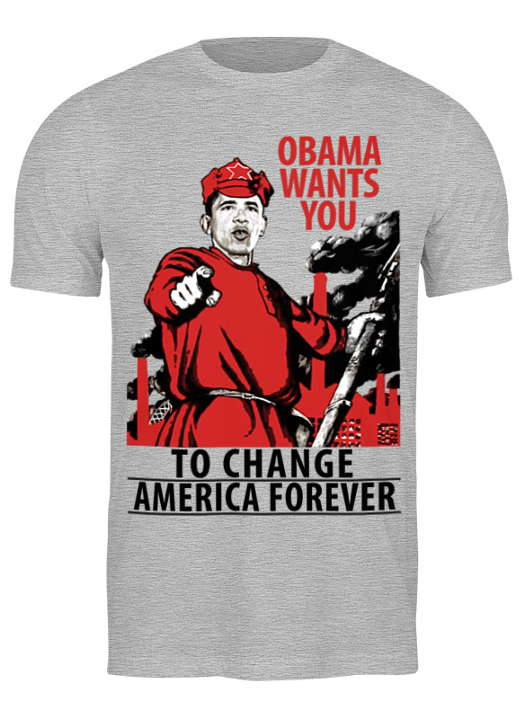 Printio Футболка классическая Obama red army printio футболка с полной запечаткой для мальчиков obama red army