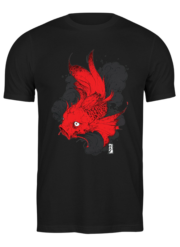 Printio Футболка классическая Scarlet fish / алая рыба printio футболка wearcraft premium slim fit scarlet fish алая рыба