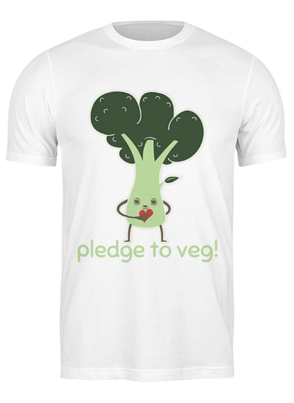 Printio Футболка классическая Pledge to veg цена и фото