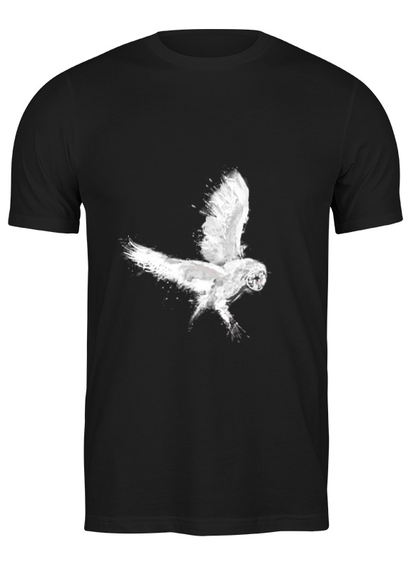 printio футболка классическая белая сова Printio Футболка классическая Белая сова