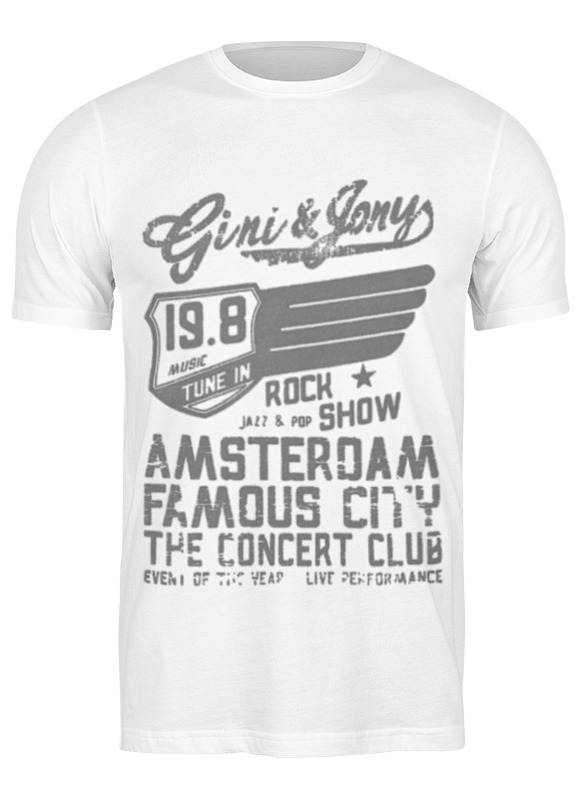 Printio Футболка классическая Gini & jony boy amsterdam rock show