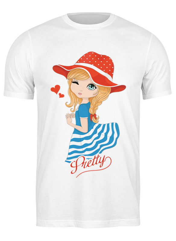Printio Футболка классическая Девочка женская футболка лягушка в шляпке мухомор m белый