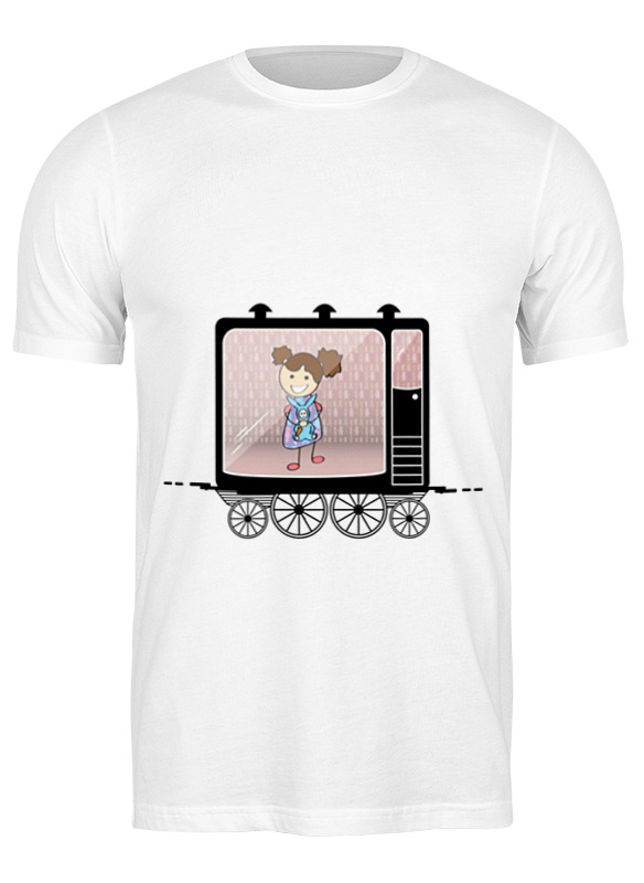 Printio Футболка классическая Девочка в вагоне поезда printio детская футболка классическая унисекс девочка в вагоне поезда