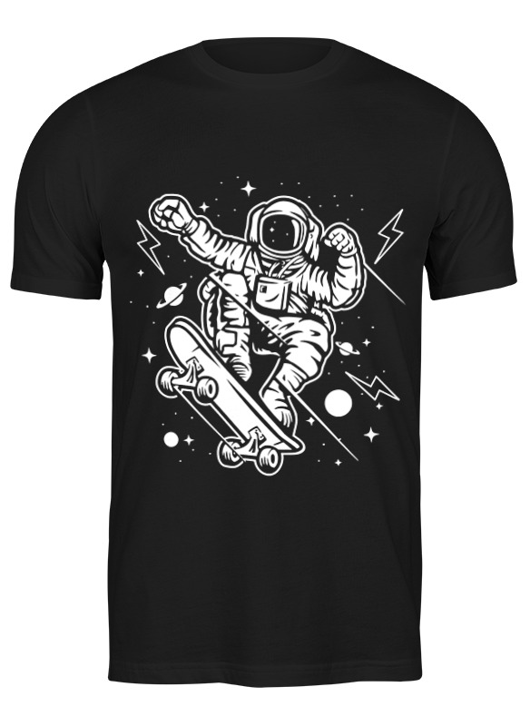 Printio Футболка классическая Космонавт на скейте printio футболка классическая космонавт на скейте