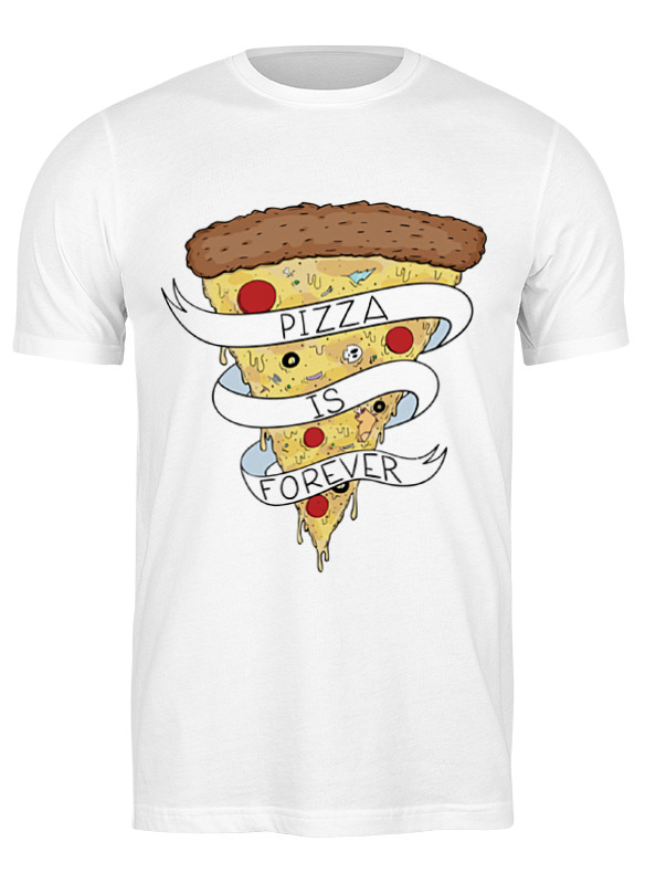 Printio Футболка классическая Пицца навсегда (pizza forever) printio детская футболка классическая унисекс пицца навсегда pizza forever