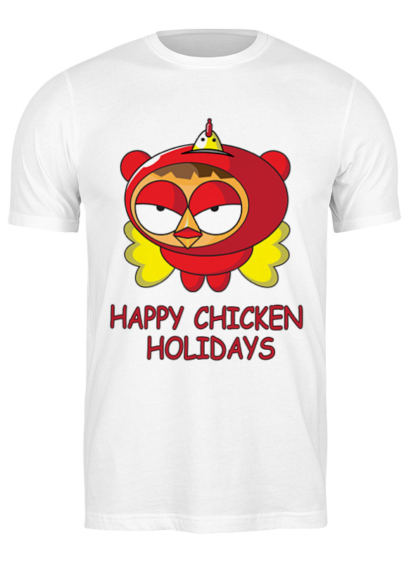 Printio Футболка классическая Happy chicken holidays