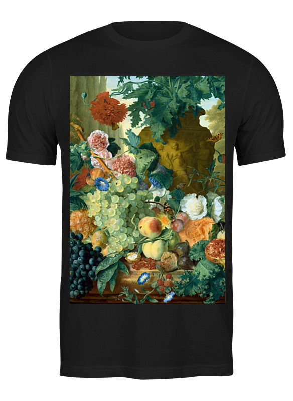 printio футболка классическая фрукты и цветы ян ван хёйсум Printio Футболка классическая Фрукты и цветы (ян ван хёйсум)