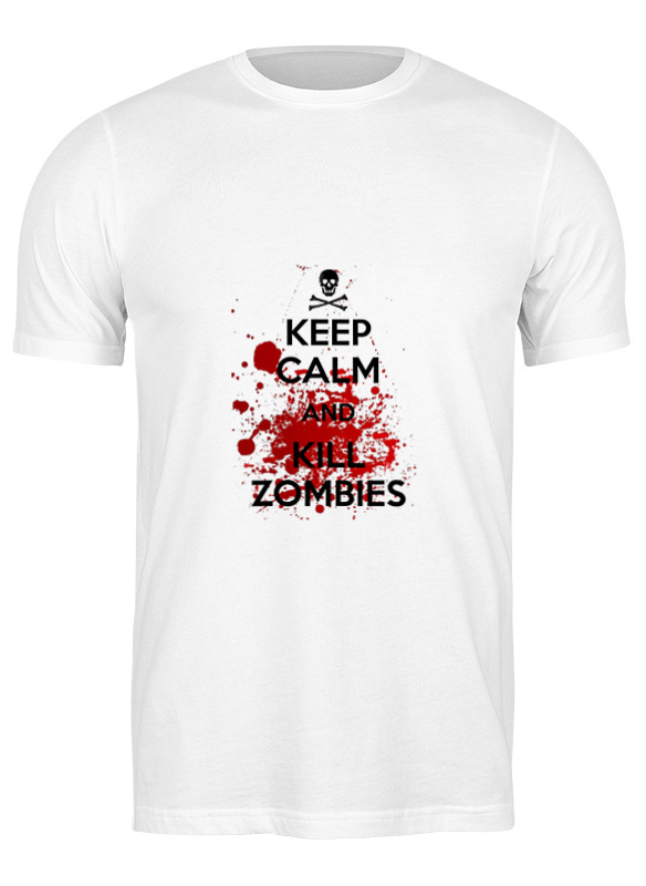 Printio Футболка классическая Убивай зомби printio детская футболка классическая унисекс убивай зомби