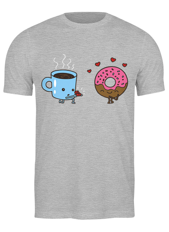 Printio Футболка классическая Кофе и пончик printio детская футболка классическая унисекс кофе и пончик