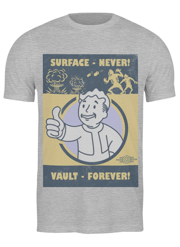 Printio Футболка классическая Fallout. vault - forever! printio блокнот fallout vault forever