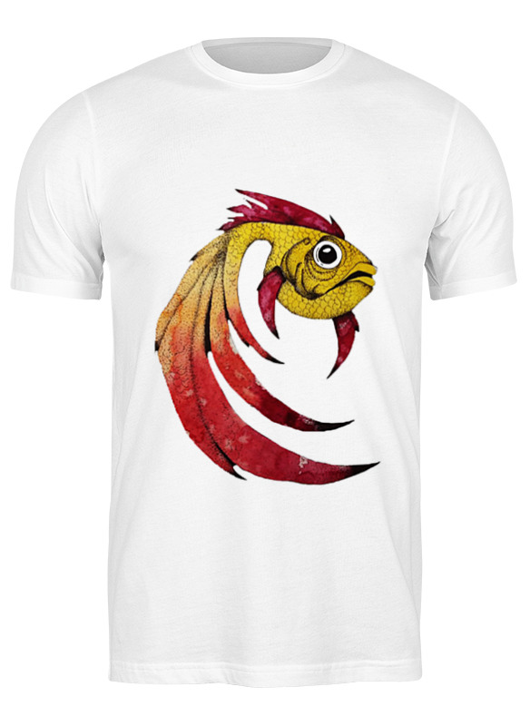 printio футболка классическая футболка золотая рыбка Printio Футболка классическая Золотая рыбка