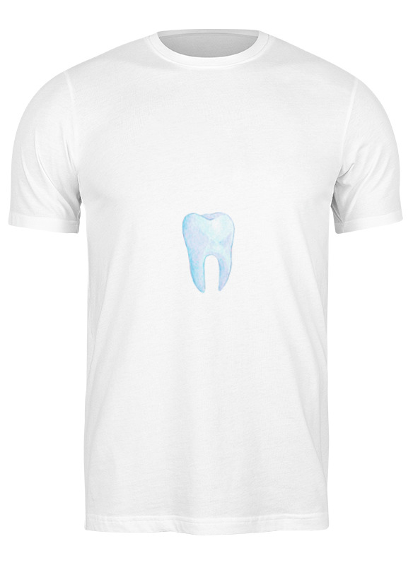 брошь зуб для стоматолога Printio Футболка классическая Зуб для стоматолога