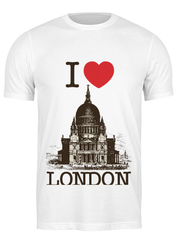 printio футболка классическая я люблю лондон Printio Футболка классическая Я люблю лондон