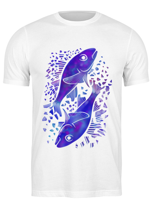 Printio Футболка классическая Синие рыбы