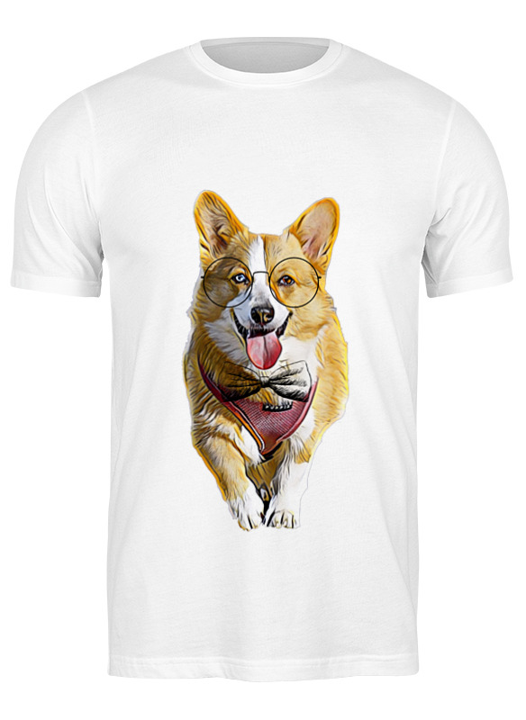 Printio Футболка классическая Корги собака в очках printio футболка классическая корги собака в очках