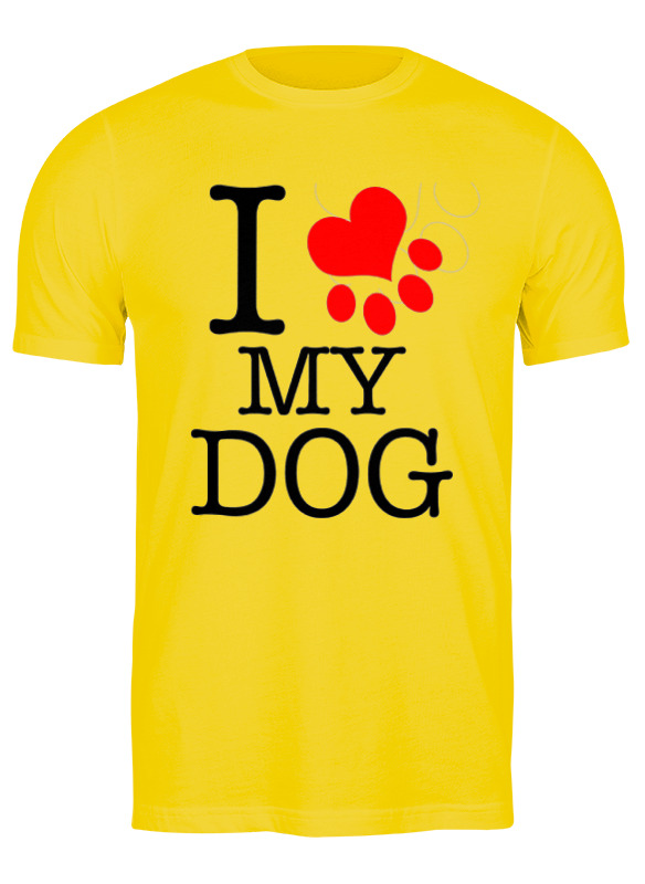 Printio Футболка классическая I love my dog printio детская футболка классическая унисекс i love my dog