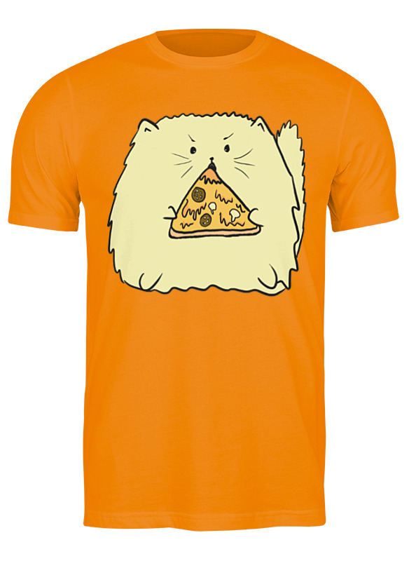 Printio Футболка классическая Pizzacat there are many faces t shirt 100% cotton xanax anxiety meme creative trend retro cool
