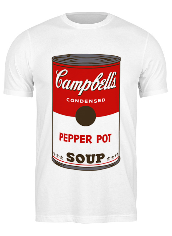 Printio Футболка классическая Campbell's soup (энди уорхол) printio футболка классическая банки с супом кэмпбелл campbell’s soup cans