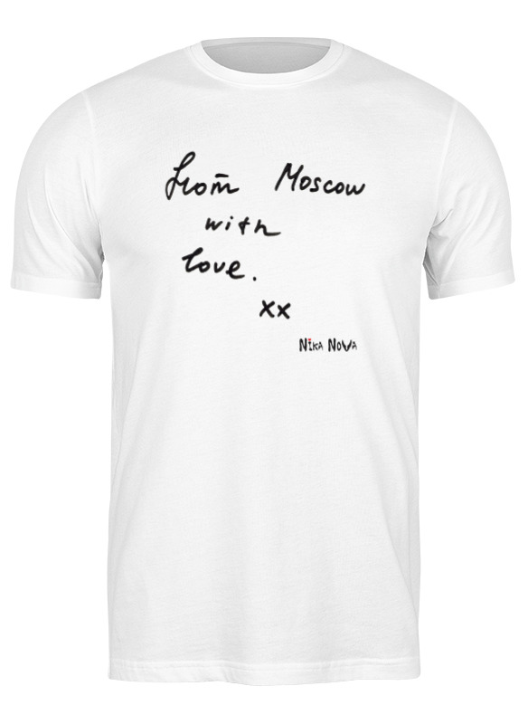 Printio Футболка классическая From moscow with love printio футболка wearcraft premium from moscow with love