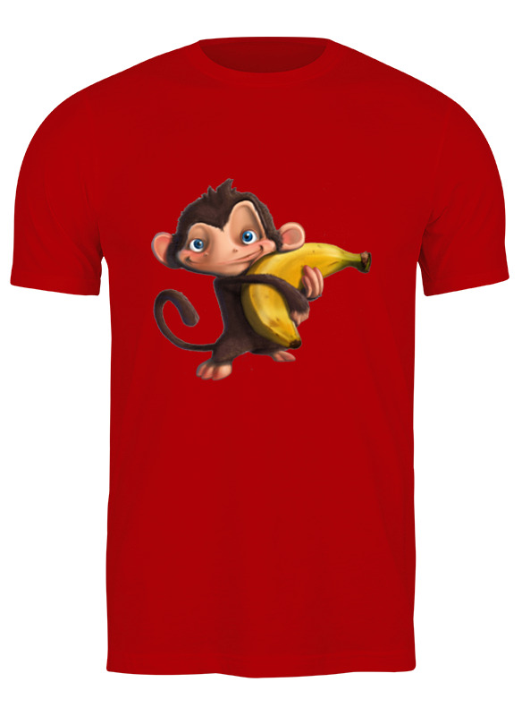 Printio Футболка классическая Обезьянка с бананом printio майка классическая обезьянка с бананом