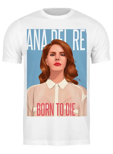 Заказать мужскую футболку в Москве. Футболка классическая Lana Del Rey от Jimmy Flash - готовые дизайны и нанесение принтов.
