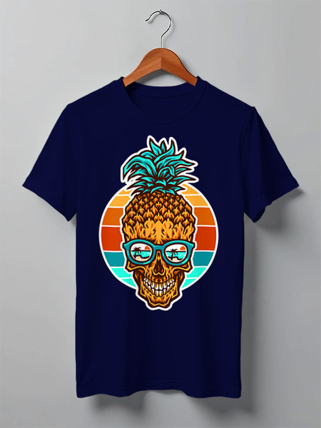 Заказать мужскую футболку в Москве. Футболка классическая SkullSummer от balden - готовые дизайны и нанесение принтов.
