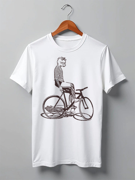 Заказать мужскую футболку в Москве. Футболка классическая Underground Cat Rider от oneredfoxstore@gmail.com - готовые дизайны и нанесение принтов.