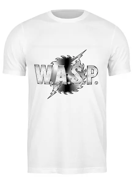Заказать мужскую футболку в Москве. Футболка классическая группа "W.A.S.P" от Fedor - готовые дизайны и нанесение принтов.