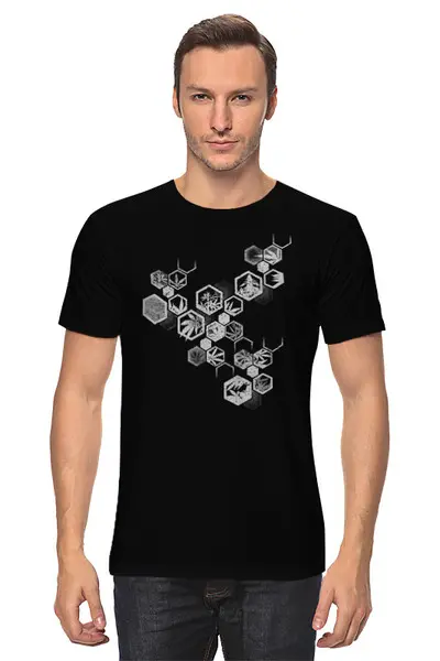 Заказать мужскую футболку в Москве. Футболка классическая Original Weed Hexagon от oneredfoxstore@gmail.com - готовые дизайны и нанесение принтов.