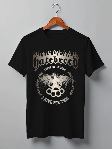 Заказать мужскую футболку в Москве. Футболка классическая Hatebreed  от geekbox - готовые дизайны и нанесение принтов.