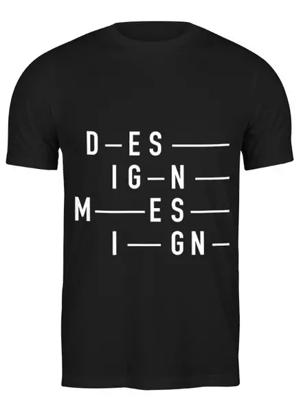 Заказать мужскую футболку в Москве. Футболка классическая D.M. Sequence #2 от DesignMesign  - готовые дизайны и нанесение принтов.