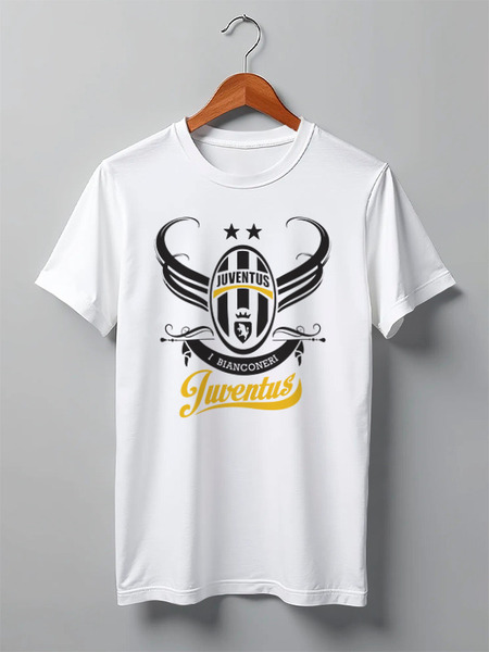 Заказать мужскую футболку в Москве. Футболка классическая Juventus от skynatural - готовые дизайны и нанесение принтов.