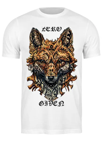 Заказать мужскую футболку в Москве. Футболка классическая Zero fox given от laitig - готовые дизайны и нанесение принтов.