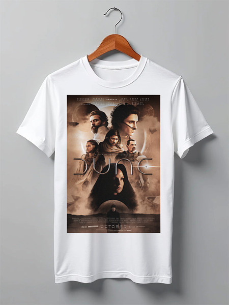 Заказать мужскую футболку в Москве. Футболка классическая Дюна / Dune от kino.printio.ru - готовые дизайны и нанесение принтов.