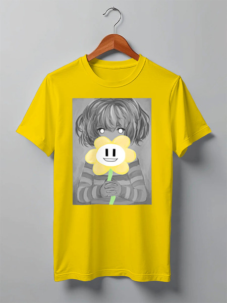 Заказать мужскую футболку в Москве. Футболка классическая  Undertale  от cherdantcev - готовые дизайны и нанесение принтов.