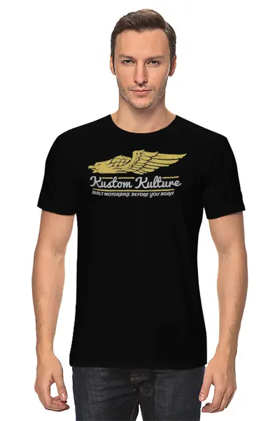 Заказать мужскую футболку в Москве. Футболка классическая Oldschool от oneredfoxstore@gmail.com - готовые дизайны и нанесение принтов.