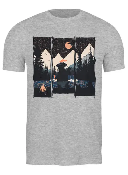 Заказать мужскую футболку в Москве. Футболка классическая Native Fisher от oneredfoxstore@gmail.com - готовые дизайны и нанесение принтов.
