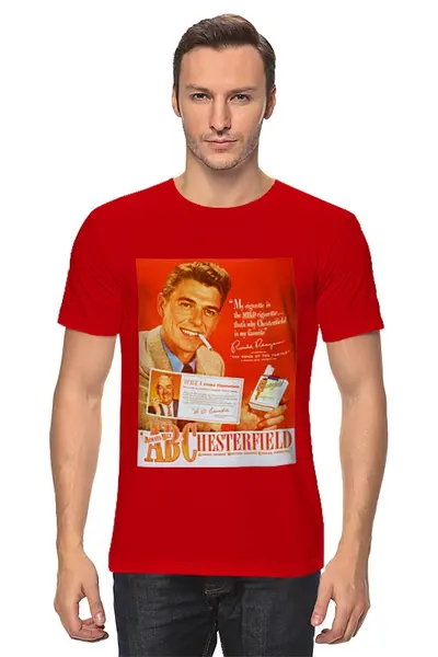 Заказать мужскую футболку в Москве. Футболка классическая Chesterfield от Виктор Гришин - готовые дизайны и нанесение принтов.