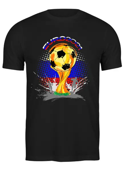 Заказать мужскую футболку в Москве. Футболка классическая ✪ЕВРО-2021✪ от balden - готовые дизайны и нанесение принтов.
