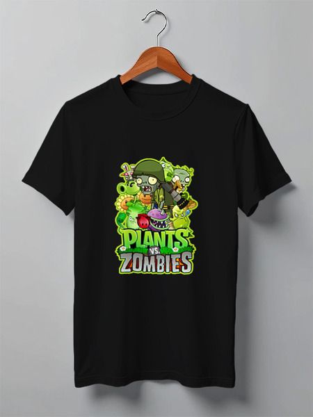 Заказать мужскую футболку в Москве. Футболка классическая PLANTS VS ZOMBIES от geekbox - готовые дизайны и нанесение принтов.